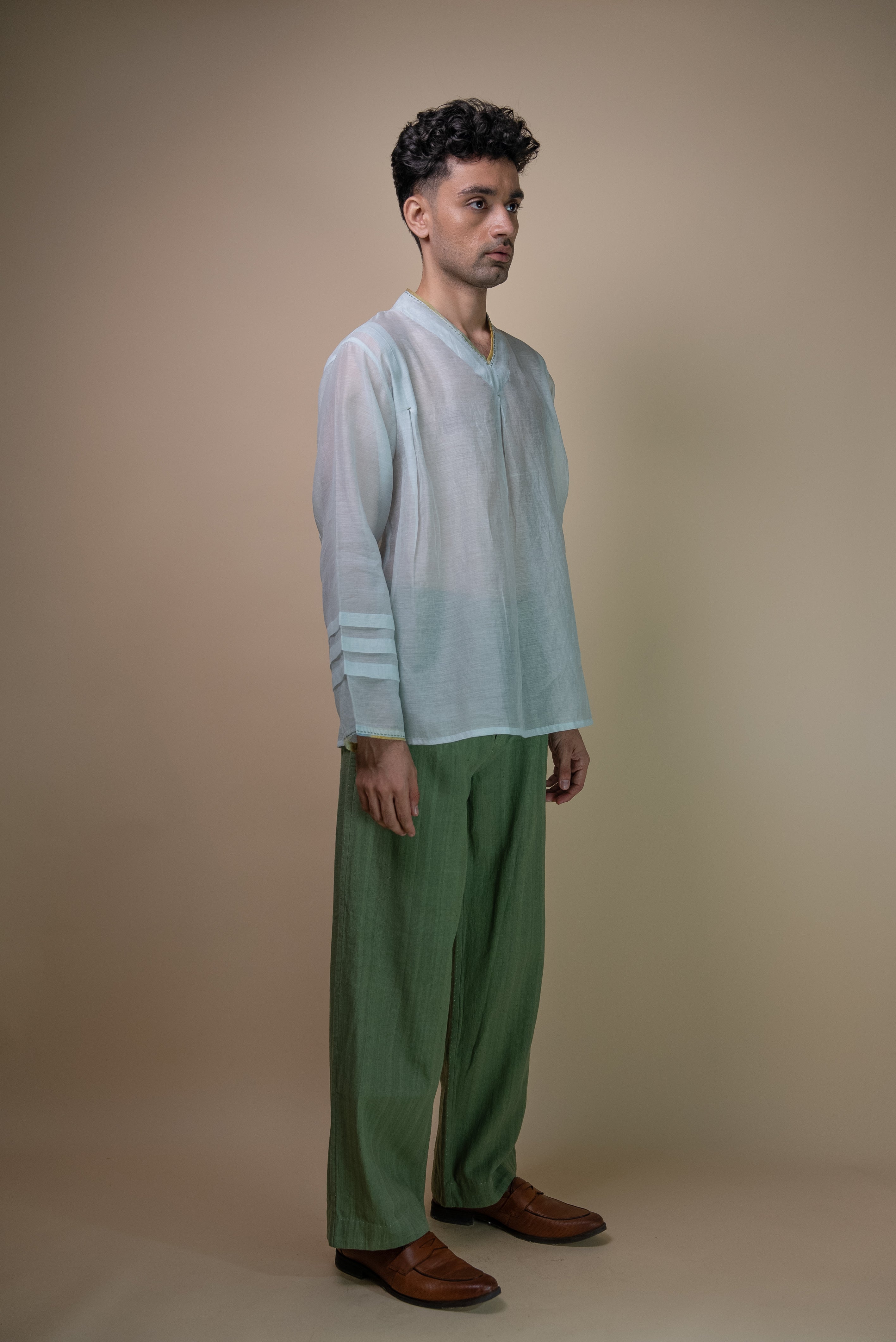 Lafaani - Meadows Unisex Chanderi Shirt